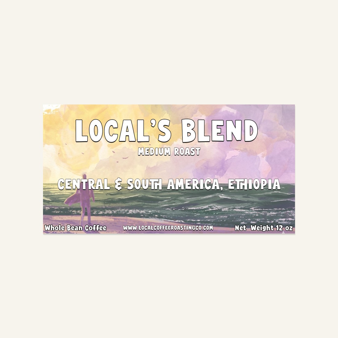 Local's Blend label